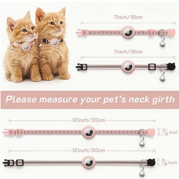 Katzenhalsband mit Airtaghalter