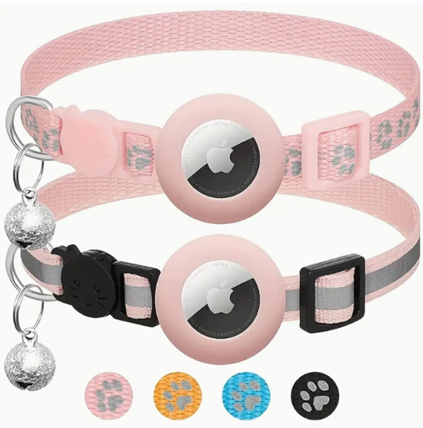 Katzenhalsband mit Airtaghalter